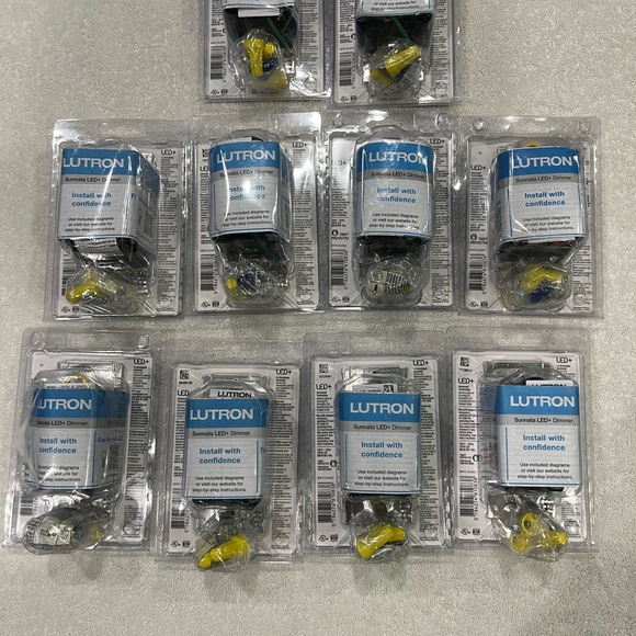 (10 pcs) Lutron Sunnata LED+ Touch Dimmer - White (STCL-153MH-WH) pack may very - Picture 2 of 3